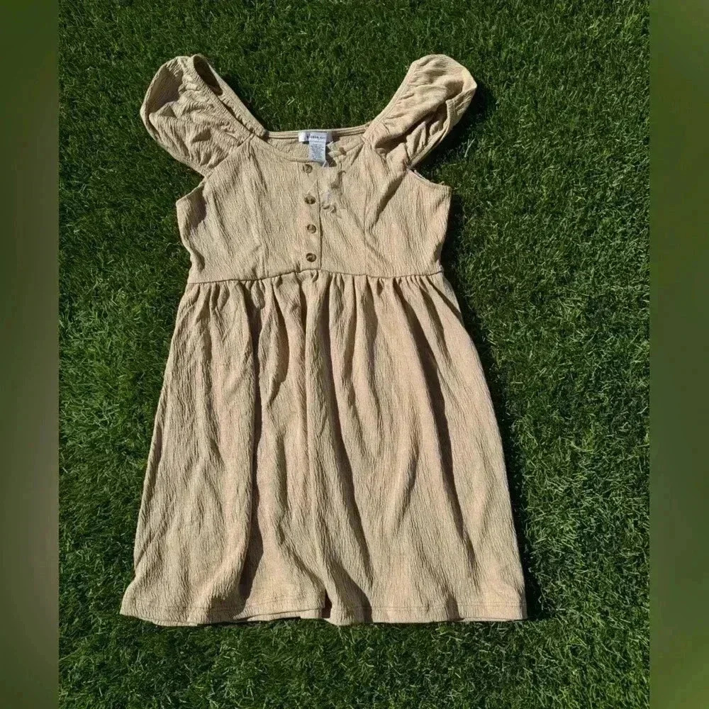 olivia kay kids dress tan size large